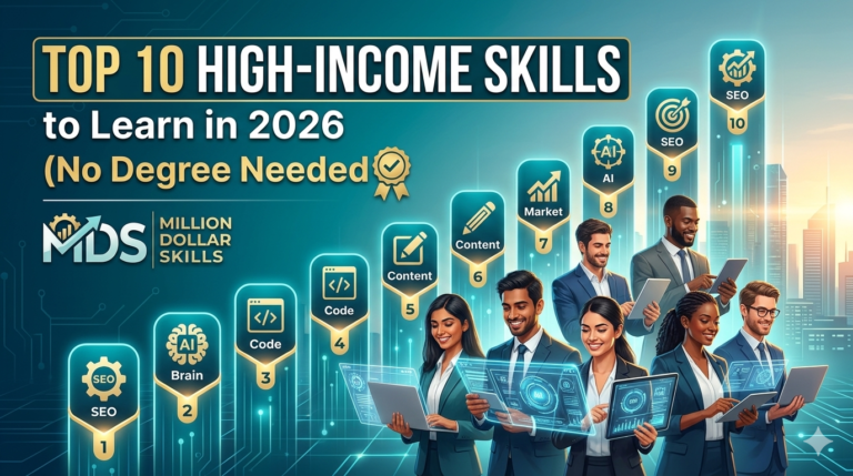 Top 10 High-Income Skills to Learn in 2026 (No Degree Needed) - Million Dollar Skills