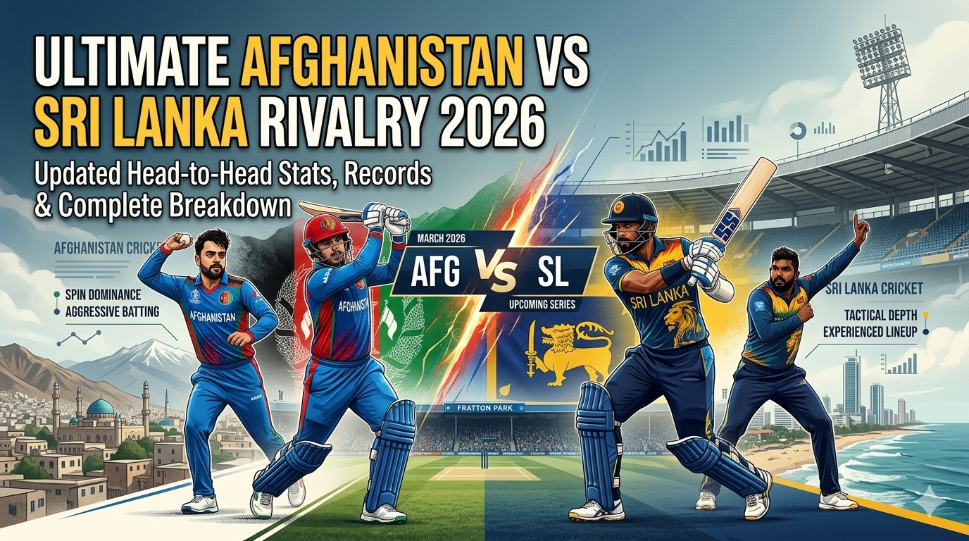 AFG vs SL cricket rivalry 2026 head-to-head stats and match highlights infographic Image Title: Afghanistan vs Sri Lanka 2026 Rivalry Guide