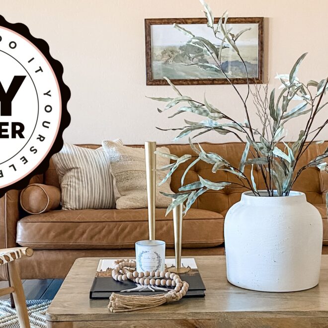 “DIY Eco-Friendly Home Hacks for Budget Living feature image showing sustainable home ideas, natural cleaning products, indoor plants, upcycled furniture, and energy-saving tips.”