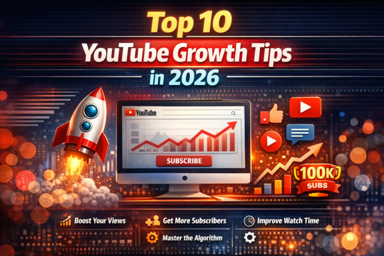 Top 10 YouTube growth tips in 2026 to increase subscribers, views, and engagement
