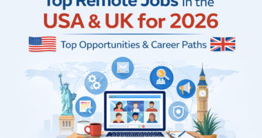 Top remote jobs in the USA and UK 2026, high-paying work-from-home careers, remote job opportunities, flexible online careers