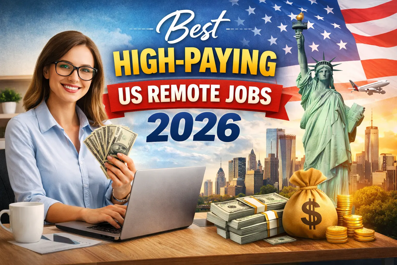 Top remote jobs in the USA and UK 2026, high-paying work-from-home careers, remote job opportunities, flexible online careers