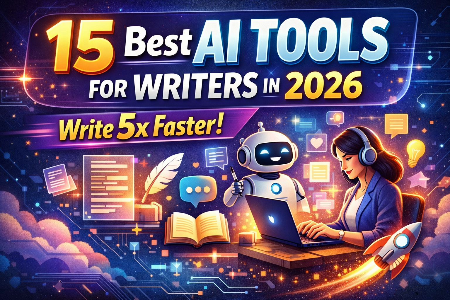 15 Best AI Tools for Writers in 2026 to Write Content 5x Faster