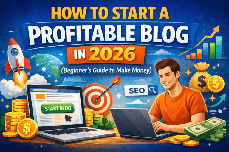 How to start a profitable blog in 2026 beginner guide to make money online with SEO and blogging strategy