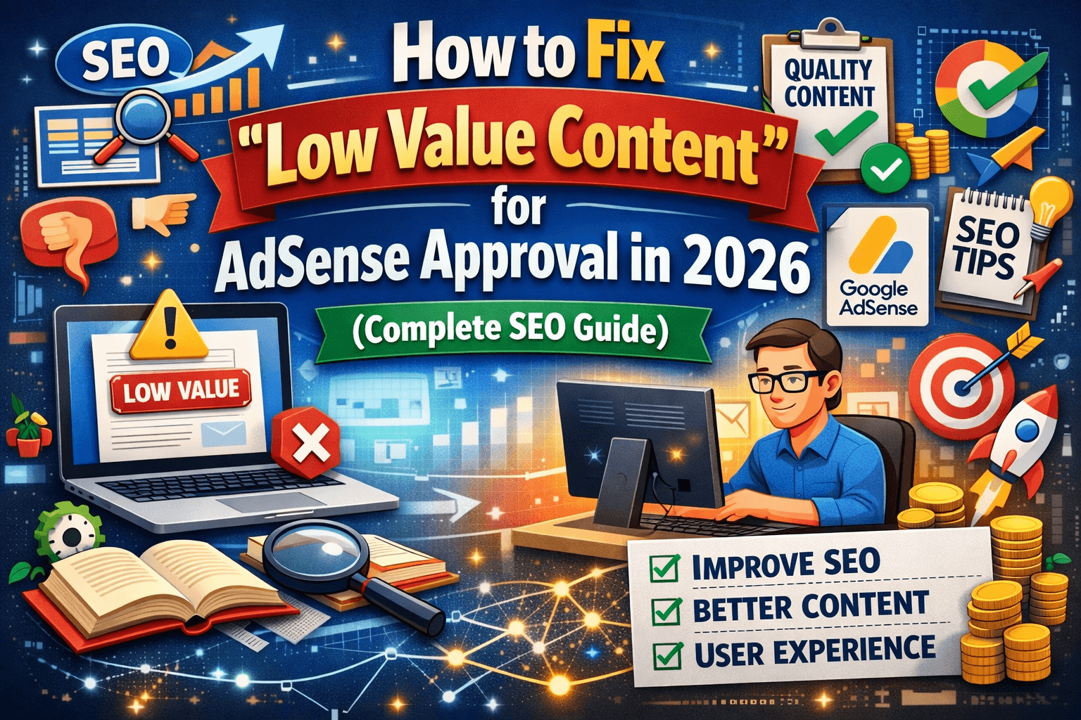 Fix “Low Value Content” for AdSense Approval
