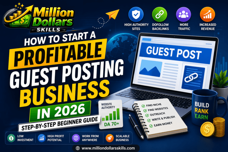 How to start a profitable guest posting business in 2026 step by step beginner guide with backlinks, outreach and SEO strategy