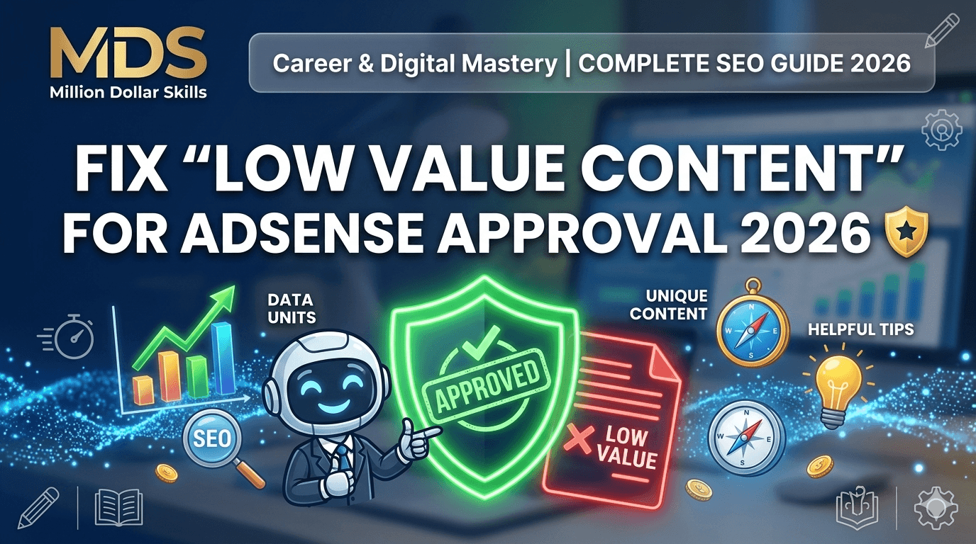 Fix “Low Value Content” for AdSense Approval