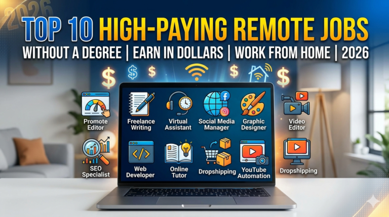 High-paying remote jobs without a degree in 2026 earn in dollars from home