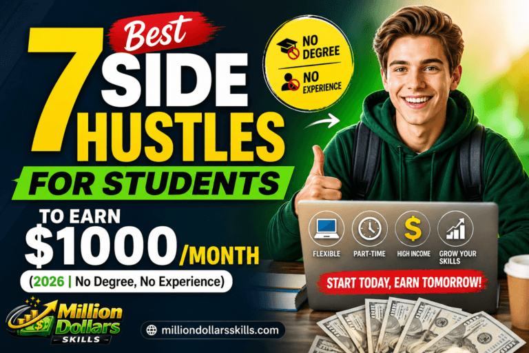 7 best side hustles for students to earn $1000 per month in 2026 with no degree and no experience